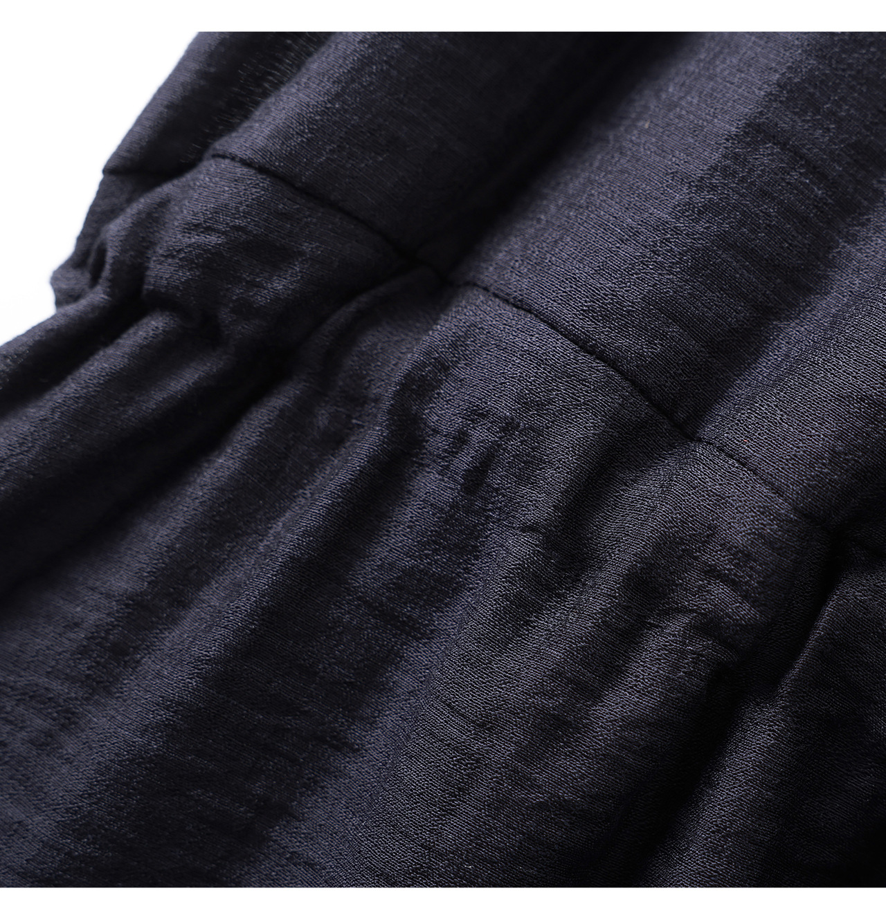 Đầm sơ mi nữ dáng suông chất liệu linen phối cườm nhẹ — màu xanh navy chi tiết 27