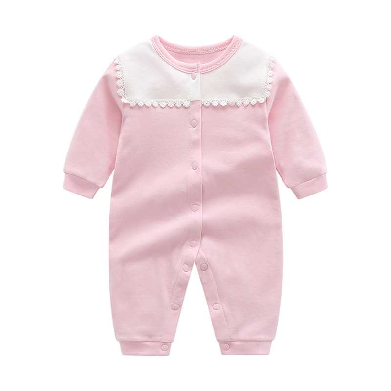 Luna Llena ropa de bebé hembra 6 meses recién nacido bebé mameluco primavera princesa primavera y verano 0-1 años bebé mono