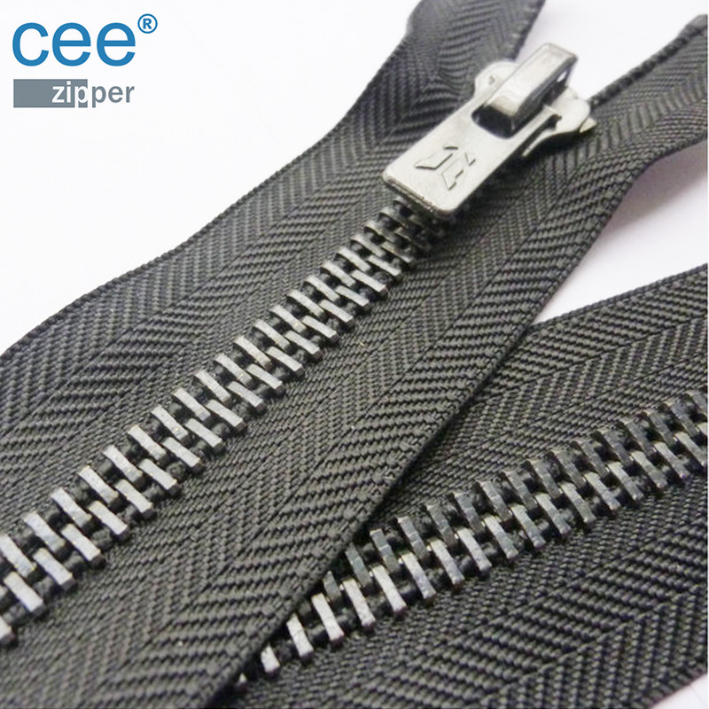 厂家现货3#枪色金属拉链 黑镍拉链开尾OEKE-TEX认证带锁拉链扣