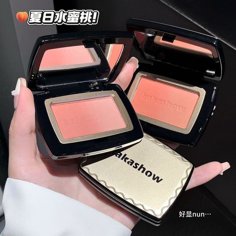 kakashow悦色渐变腮红细闪细腻显色自然韩系氛围感橘色系渐变腮红|undefined