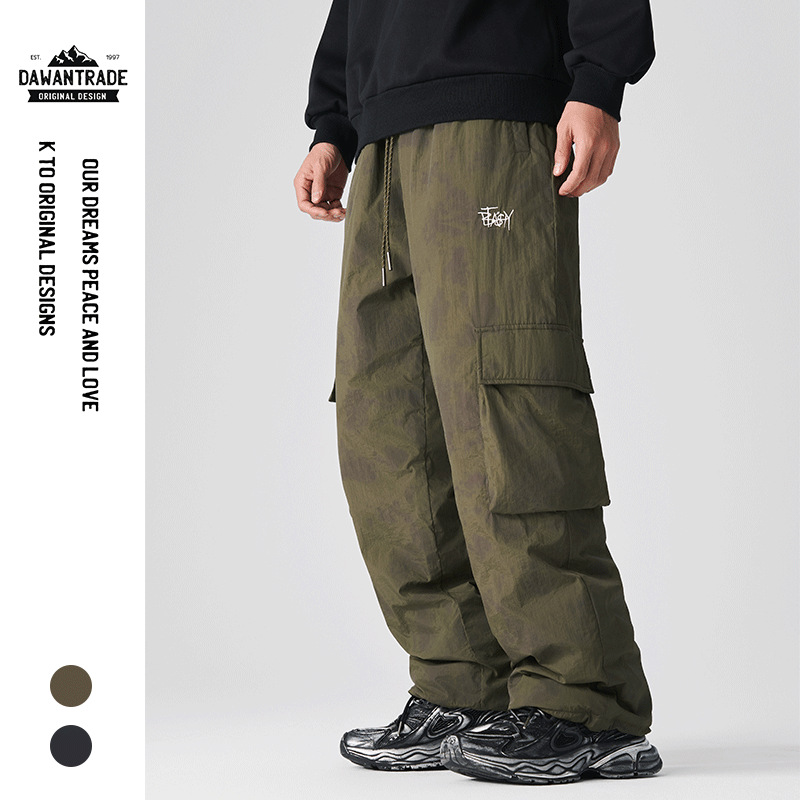 2024 Winter New Style 90% White Duck Down Tie-Dye Plus Size Outdoor Ski Down Pants for Men and Women, Warm Long Pants