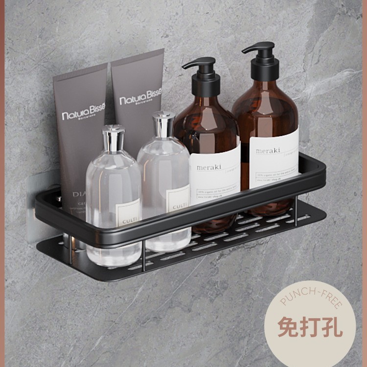 Toilet Storage Rack Hole-free Suction Type Toilet Washstand Wall Hanging Supplies Bathroom Bathroom Storage Shelf