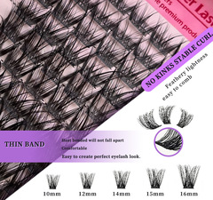 【跨境】B05 DIY lashes kit假睫毛延長套裝歐美假睫毛濃密