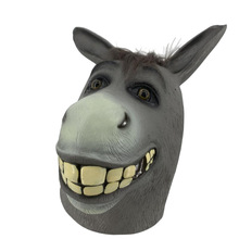 史瑞克贫嘴驴面具化妆舞会道具驴头动物面具万圣节派对搞笑头套