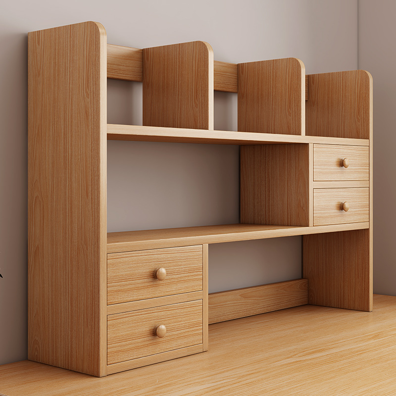 Estante de escritorio de madera sólida Estante de almacenamiento Estante de escritorio Estante de almacenamiento