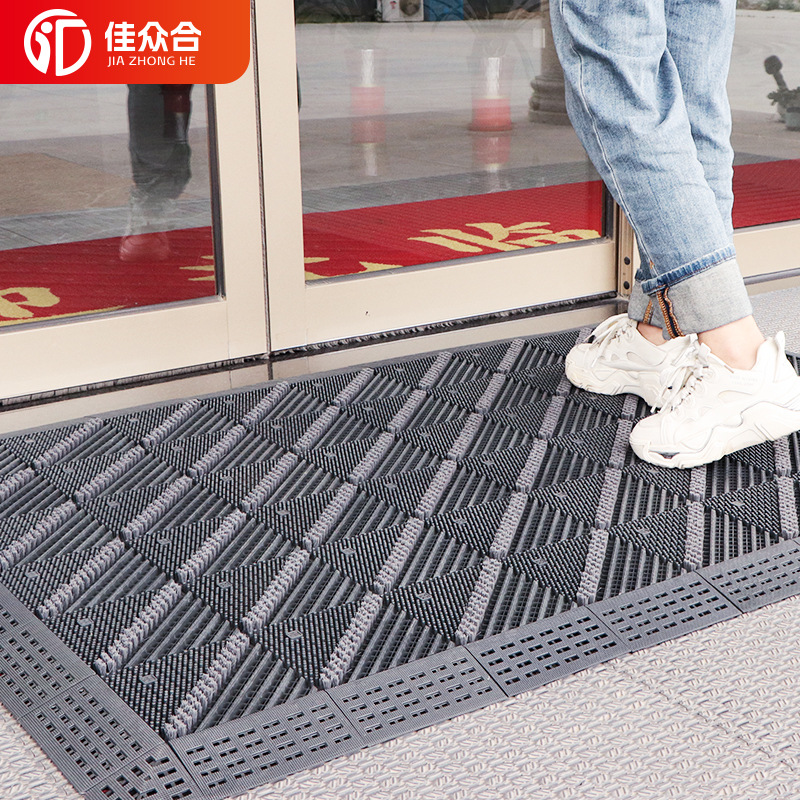 厂家直供三合一模块拼接地垫商用防滑除尘地垫户外入户专用隔水垫