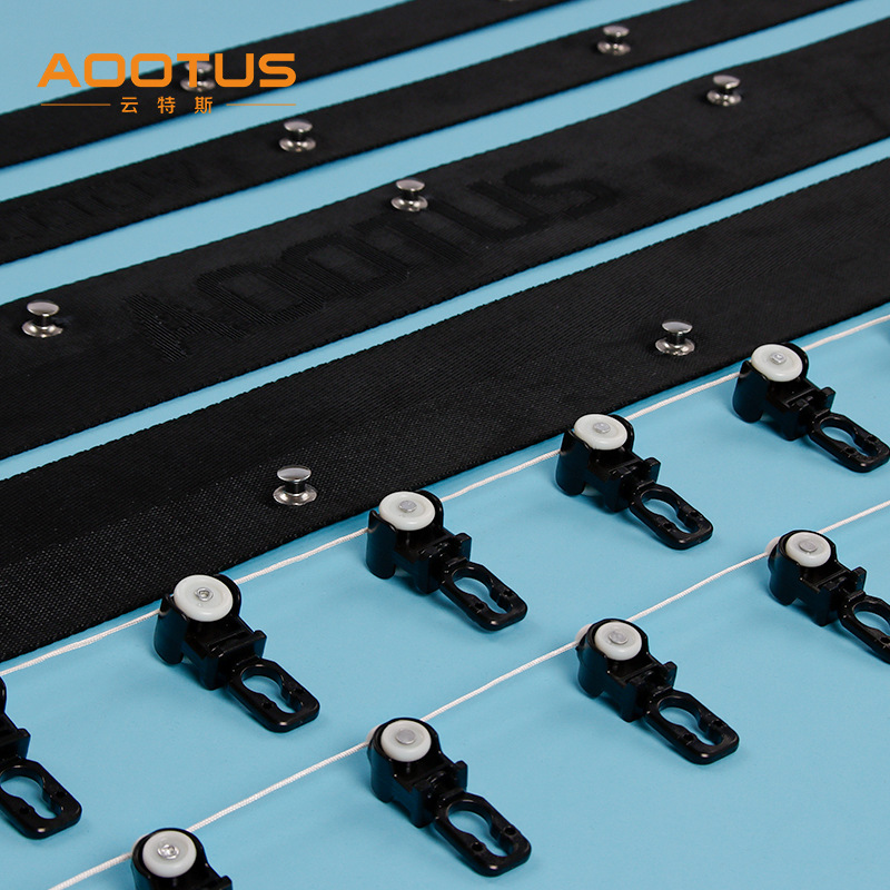 Cross-border manufacturer wholesale electric curtain distance beads, wavy cord bead rollers, snake curtain track pulleys