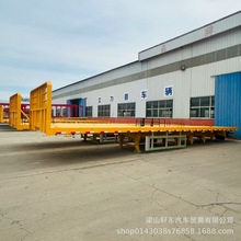 集装箱平板大件运输挂车拖车非洲半挂车12把锁具集装箱平板运输车