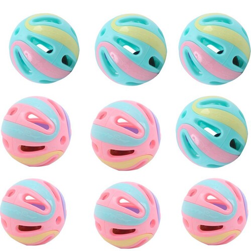 Cross-border new large 8cm cat toy bell ball self-playing entertaining sound toy ball cat toy supplies batch