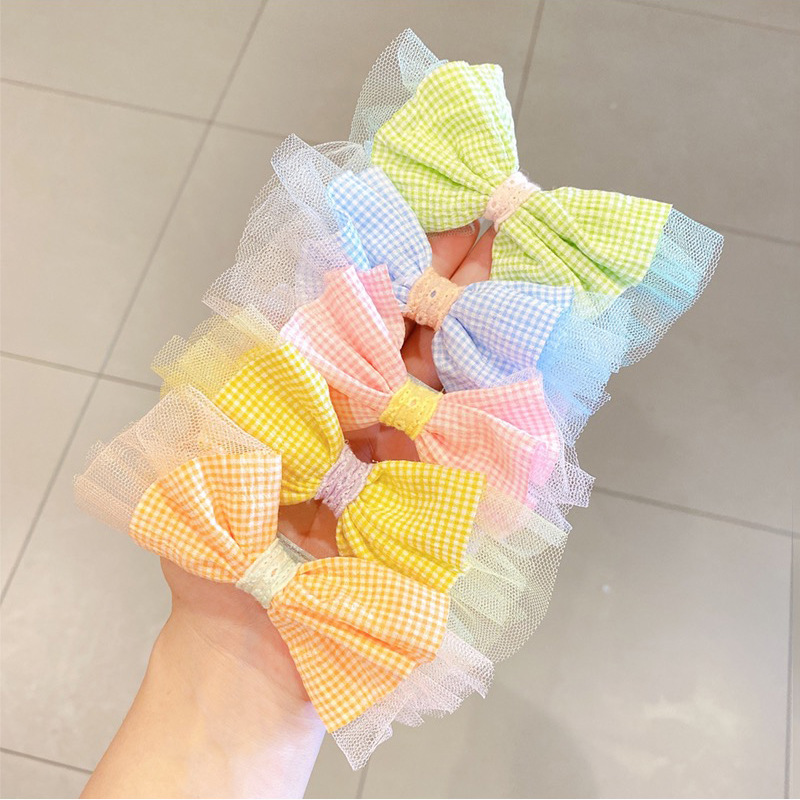 45g Weight Headwear Classification Women'S Gender Cartoon Style Style Pink, Green, Blue, Yellow Color Children's Bow Flower Hairpin Sets Wholesale Nihaojewelry 3