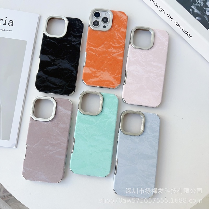 メッキ大穴雪山ベルベット適用リンゴ16promax皮質携帯ケースiPhone15全包純色14|undefined