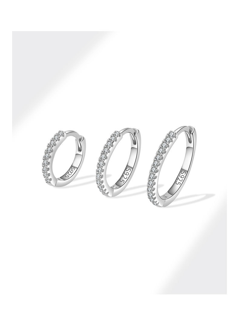 Women's Gender Plating Design 1 Pair 925 Sterling Silver 925 Sterling Silver Earrings Geometric Earrings