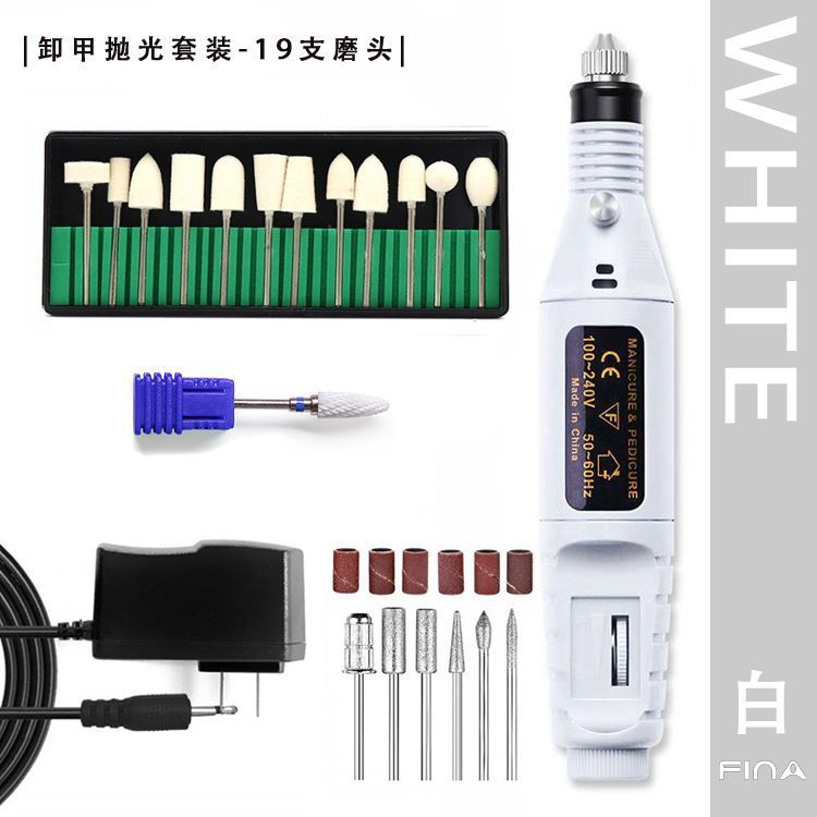 Lijadora de uñas portátil, lijadora de pulido y tallado de uñas, pluma de regulación de velocidad eléctrica, pluma de rectificado de uñas portátil