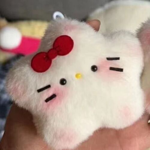 Ins style cute cartoon star cat squeaking Pacha dog doll portable keychain backpack pendant finished product