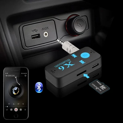 Bluetooth Hands-free dəstləri AUX audio speaker car