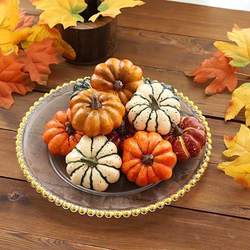Artificial Pumpkin Foam Halloween Pumpkin Direct Sale from Manufacturer Props for Photography Fake Pumpkin Model Cross-Border