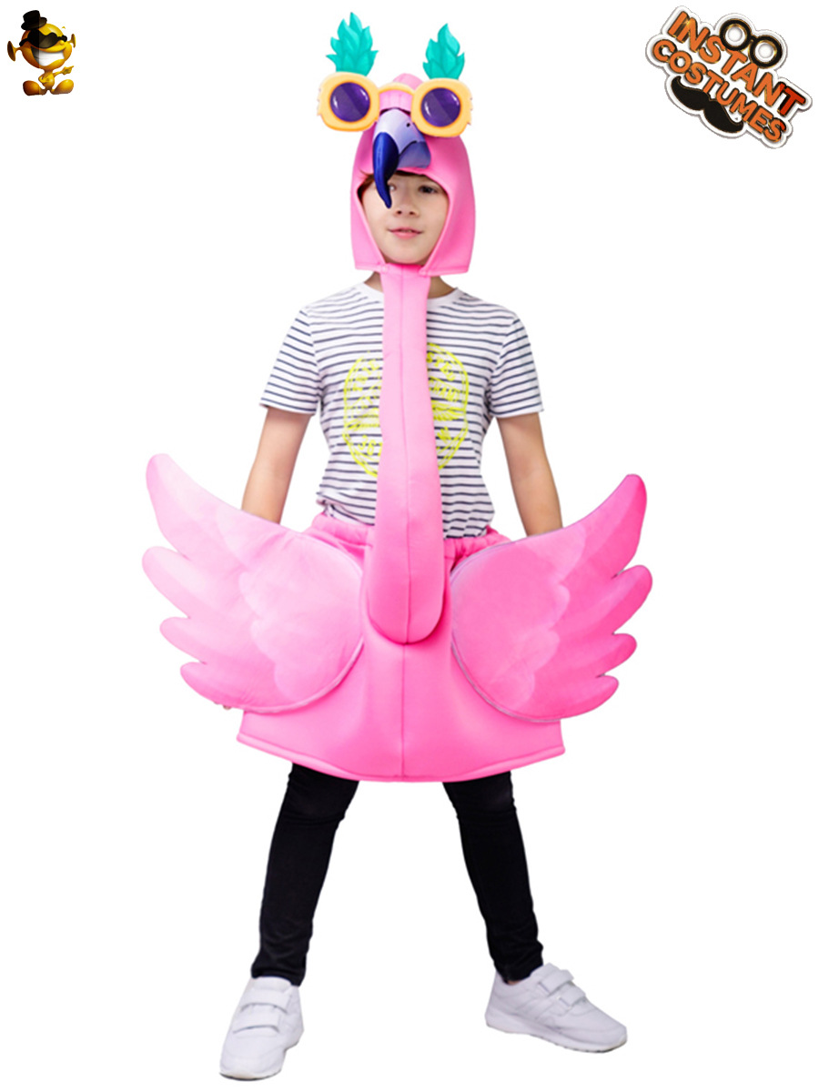 De Halloween para niños Flamingo traje carnaval fiesta Cosplay traje mascarada etapa