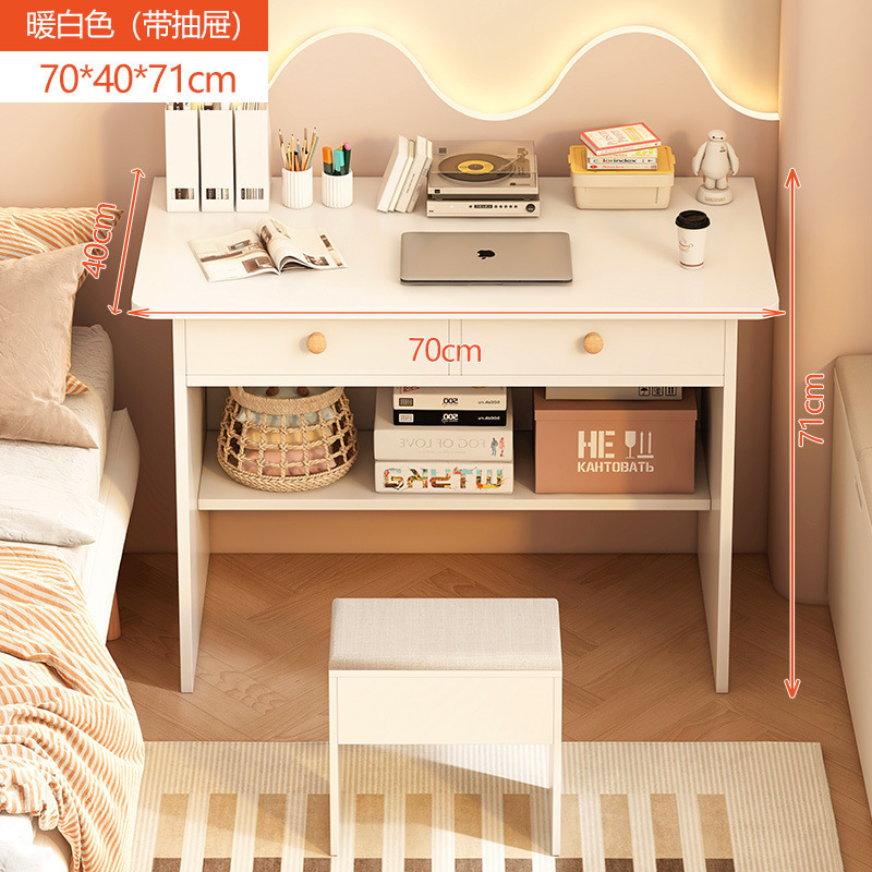 Doble cajón 70cm set blanco de marfil