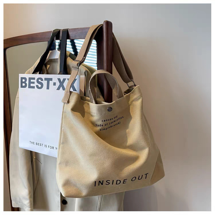 Borsa a tracolla in tela per computer portatile, grande capacità_voghion.com