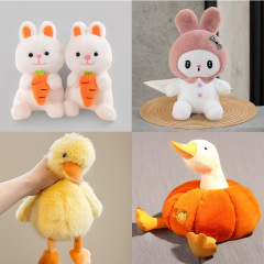 ヨーロッパミンクアヒルカボチャガチョウウサギ人形誕生日ギフト人形クレーン人形ぬいぐるみバッチ 8inch