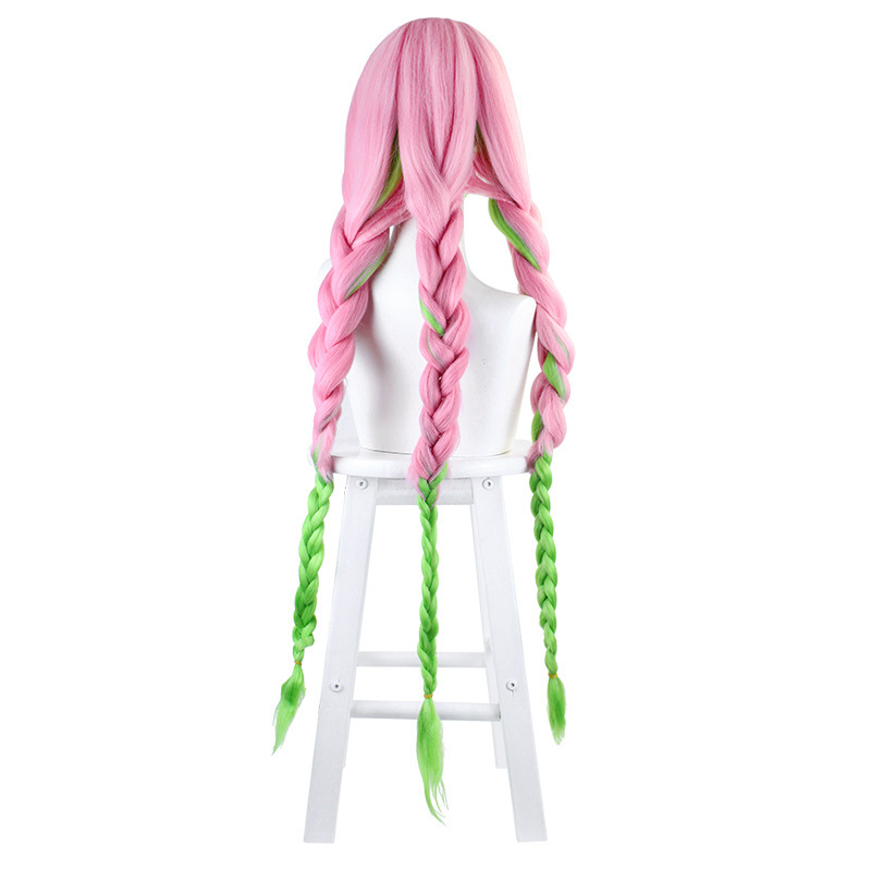 Ghost Blade Mansi miel vidrio peluca gradiente color negrita giro trenzado modelado cos peluca larga