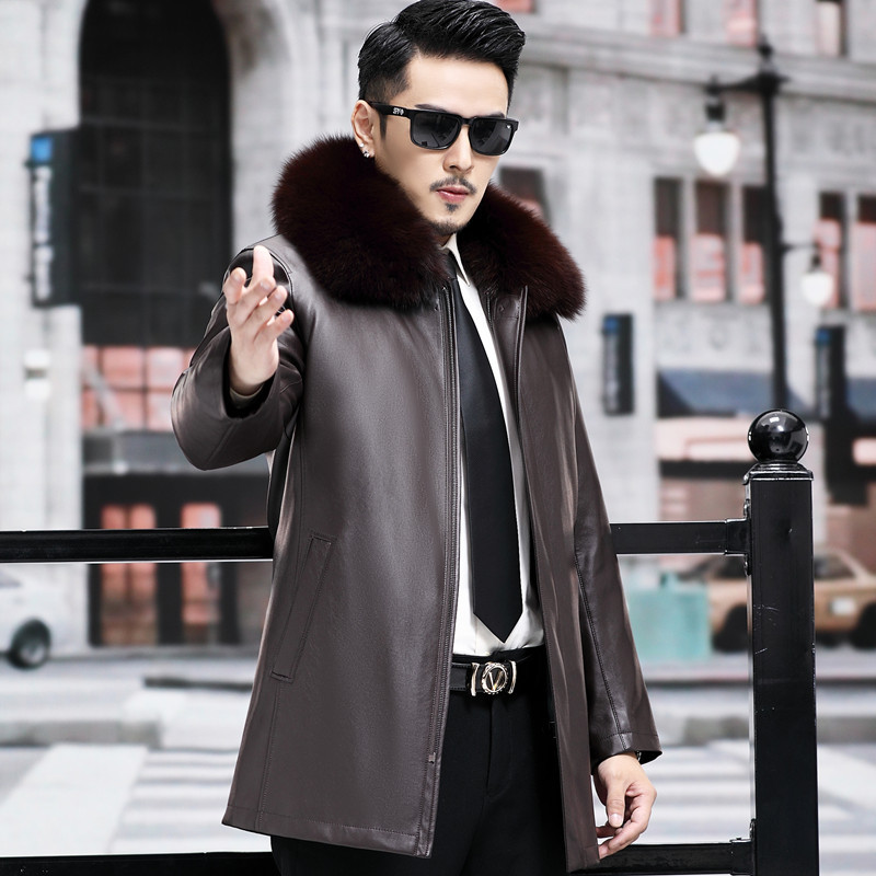 Long golden winter liner for boys