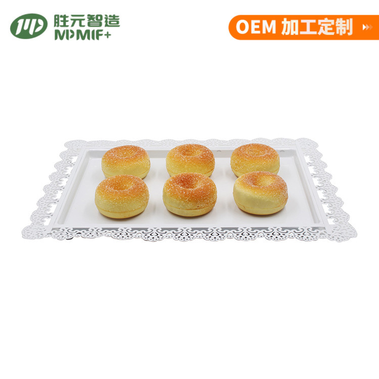 Metal lace tray wedding party dessert paper cup cake display plate European dessert plate cake plate