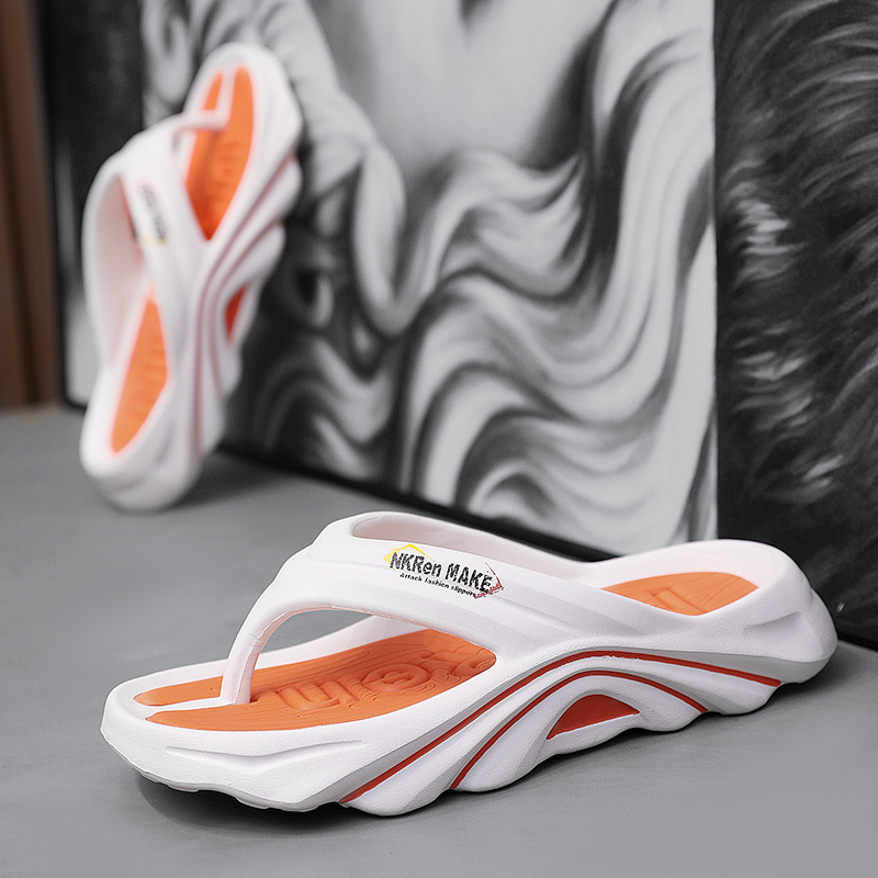 Chanclas ropa exterior de verano para hombres, deportes casuales, antideslizante, resistente al desgaste, desodorante, chanclas con sentido de la mierda, gran tamaño 4546