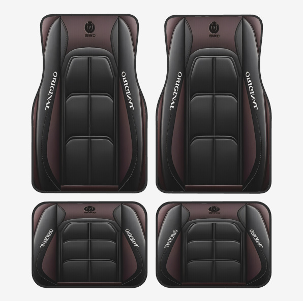 TEMU retro estilo nórdico alfombra de pie de coche alfombra de cuatro piezas tapete resistente a las manchas almohadilla de pie Amazon TEMU al por mayor