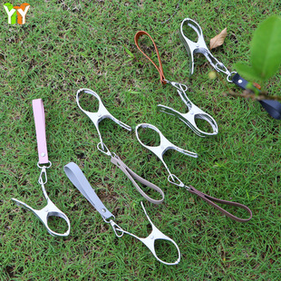 Cross-Border Spot Pu Leather Shoe Clip for Drying Shoes, Mother and Baby Stroller Shoe Clip, Outing Kids Shoe Hook