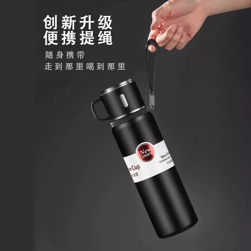 316不鏽鋼茶水分離泡茶便攜保溫杯泡茶神器冬季一蓋兩用保溫水杯