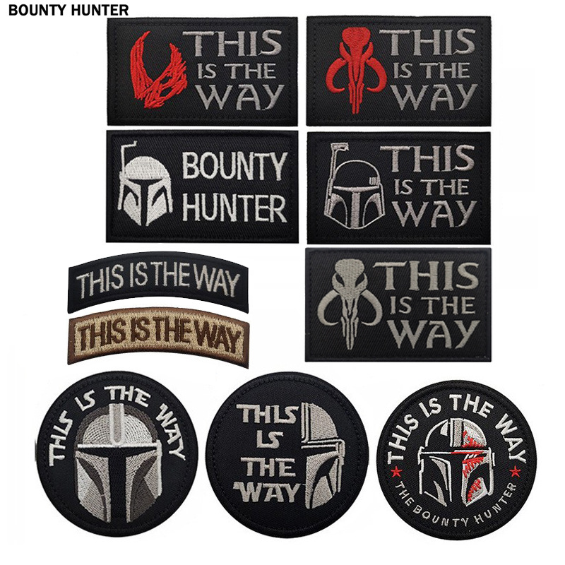 海客户外亚马逊现货This is The Way星球大战 曼达洛人刺绣布贴