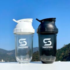 新しい卸売りの蛋白の粉は杯の運動のフィットネスの杯のミルクの昔の杯を振ってボールのプラスチックの杯をかき混ぜてロゴを印刷することができます。
