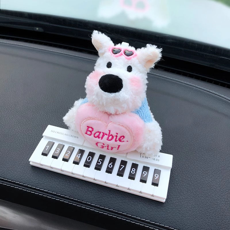 2025 nuevo coche West Highland Puppy coche estacionamiento temporal número de teléfono matrícula decoración del coche coche coche móvil coche móvil coche