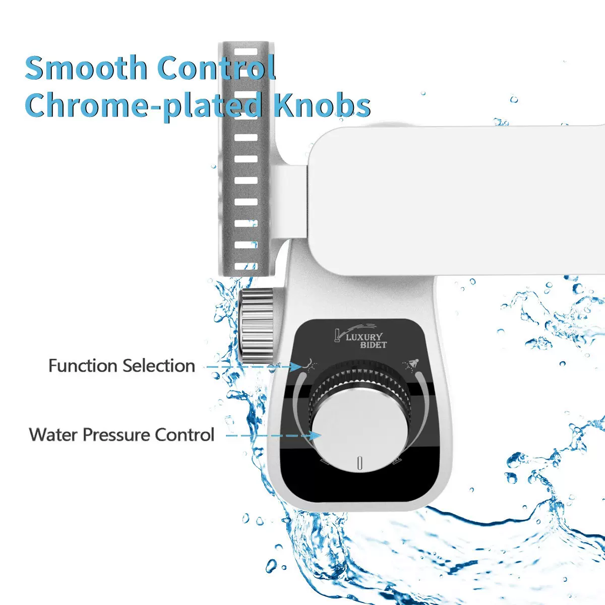 跨境简易安装不用电折叠洁身器妇洗器带过滤手机置物架智能马桶盖