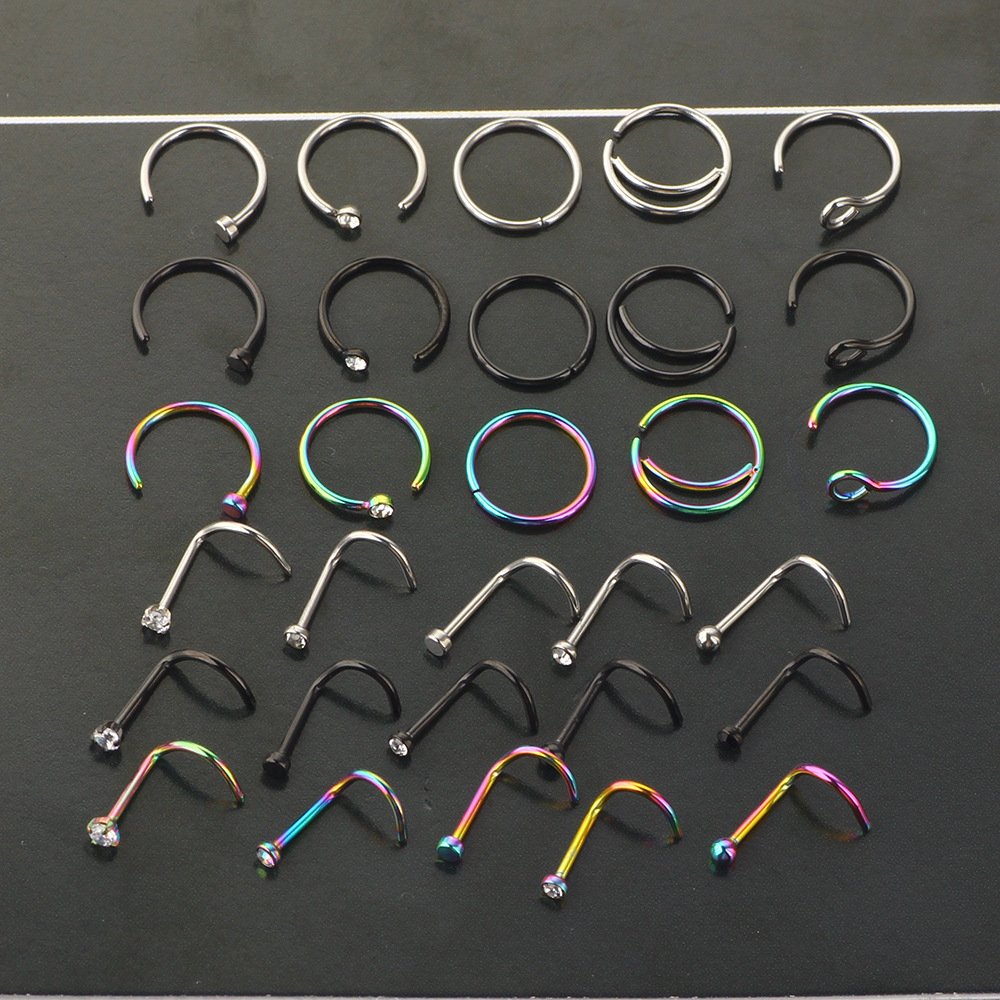 Labret piercing jewelry detail image