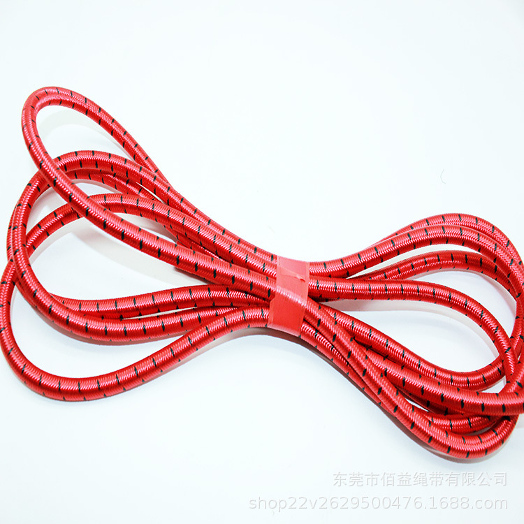 丙纶编织涤纶绳橡筋松紧绳圆牛筋绳厂家生产