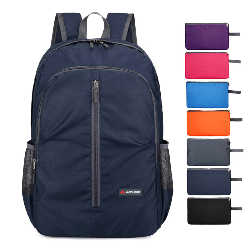 Short-Distance Travel Large-Capacity Stackable Backpack Travel Bag Women's Ultra-Light Outdoor Mountaineering Bag Men's Backpack Student School Bag