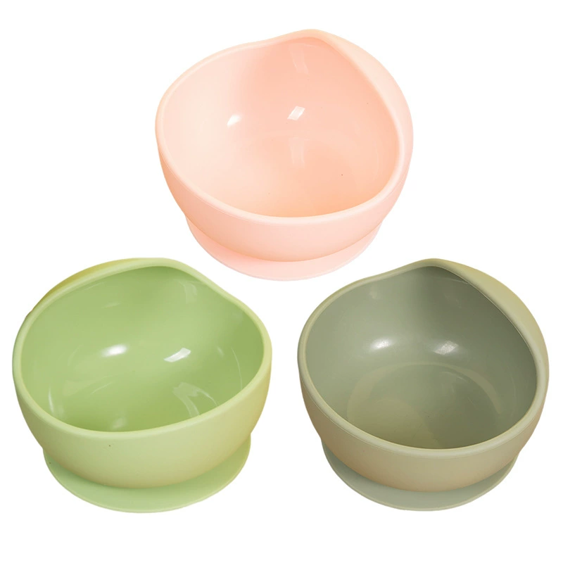 Children's silicone snails, tableware for feeding, non-slip dinner plate for training for food