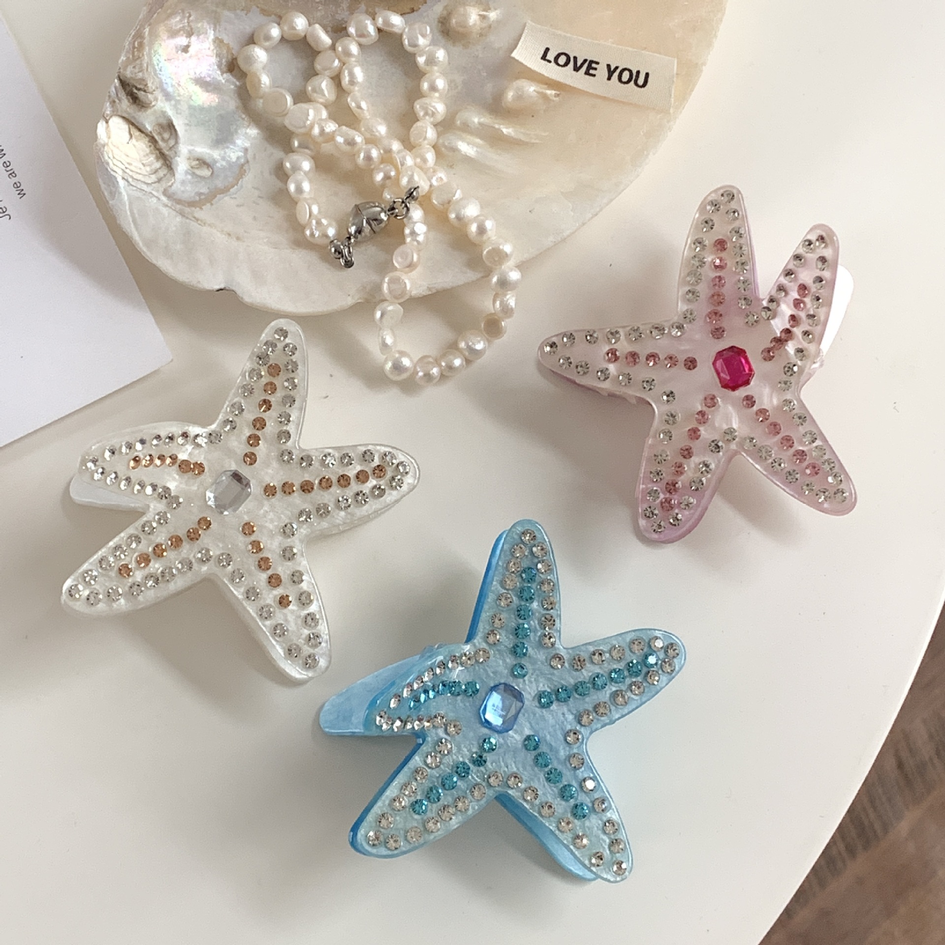 Women's Cute Modern Style Starfish Acrylic Hair Claws display picture 5