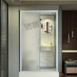 Xac整体淋浴房一体式集成卫生间家用宾馆沐浴房干湿分离蹲坑浴室