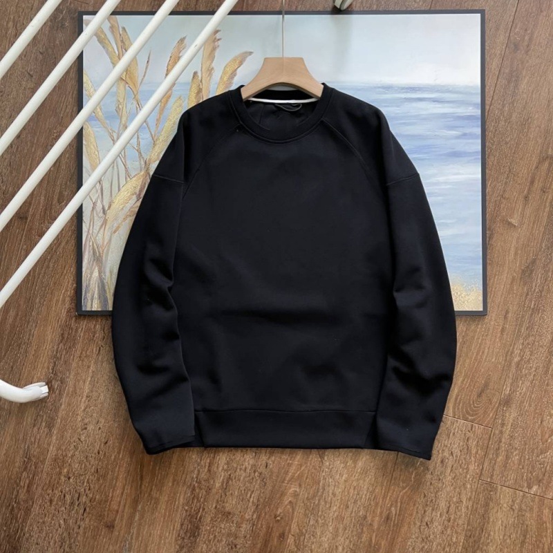24 años primavera y otoño nuevo estilo suéter de manga larga para hombres y mujeres deportes al aire libre ocio cuello redondo camisa de fondo suelto top de moda