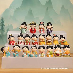Datang maid small clay figurine Xi'an tourist souvenir The city that never sleeps with small gifts ornaments features creative