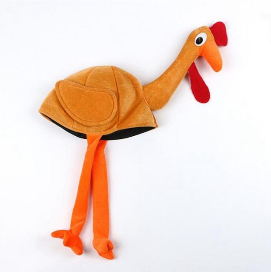 Acción de Gracias sombrero de pavo de Acción de Gracias en movimiento cubierta de la cabeza de Turquía decoración de Acción de Gracias sombrero de fiesta