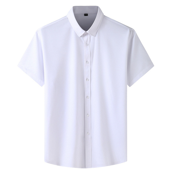 Summer thin solid color professional shirt for leisure