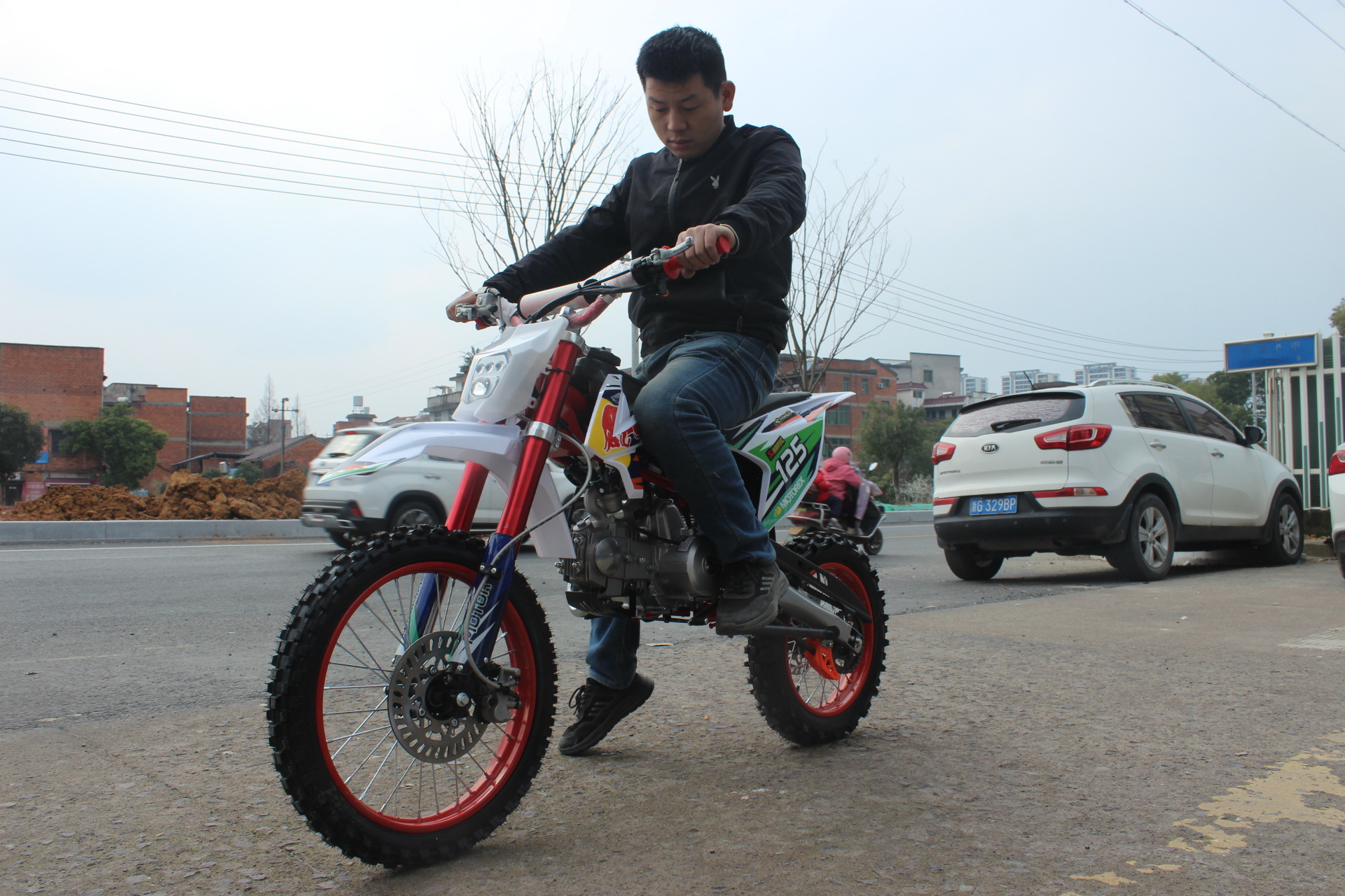 Foreign Trade Export 125Cc Large Off-Road Motorcycle, Brand New High-Specification Mountain Racing Two-Wheeled Off-Road Racing Bike