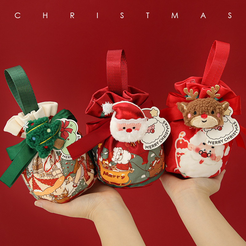 平安果包装平安夜苹果圣诞节礼物糖果礼盒布袋礼品袋包装袋小袋子