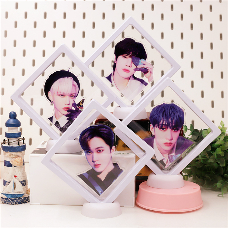 Star Stray Kids style merchandise frame featuring Bang Chan, Hyunjin, Lee Know, and Changbin - Model 004