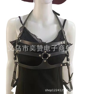 European and American cross-border joke punk fashion hip hop dark binding belt belt accessories waist chain hip hop performance strap