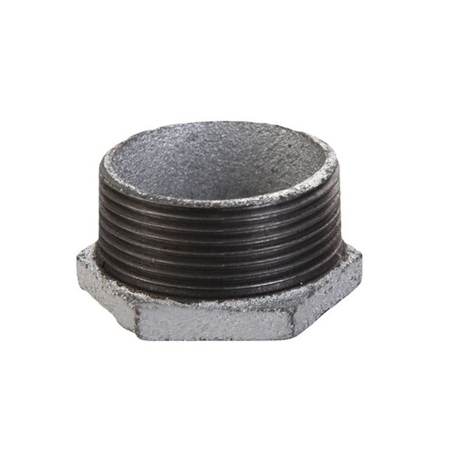 Factory direct supply of zinc-plated pipe fittings, zinc-plated plug, plug with internal and external threads, iron plug 